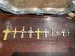 Crucifixo Cristo Ouro Português 19,2 quilates Nobre Rubi Maior 6 cm