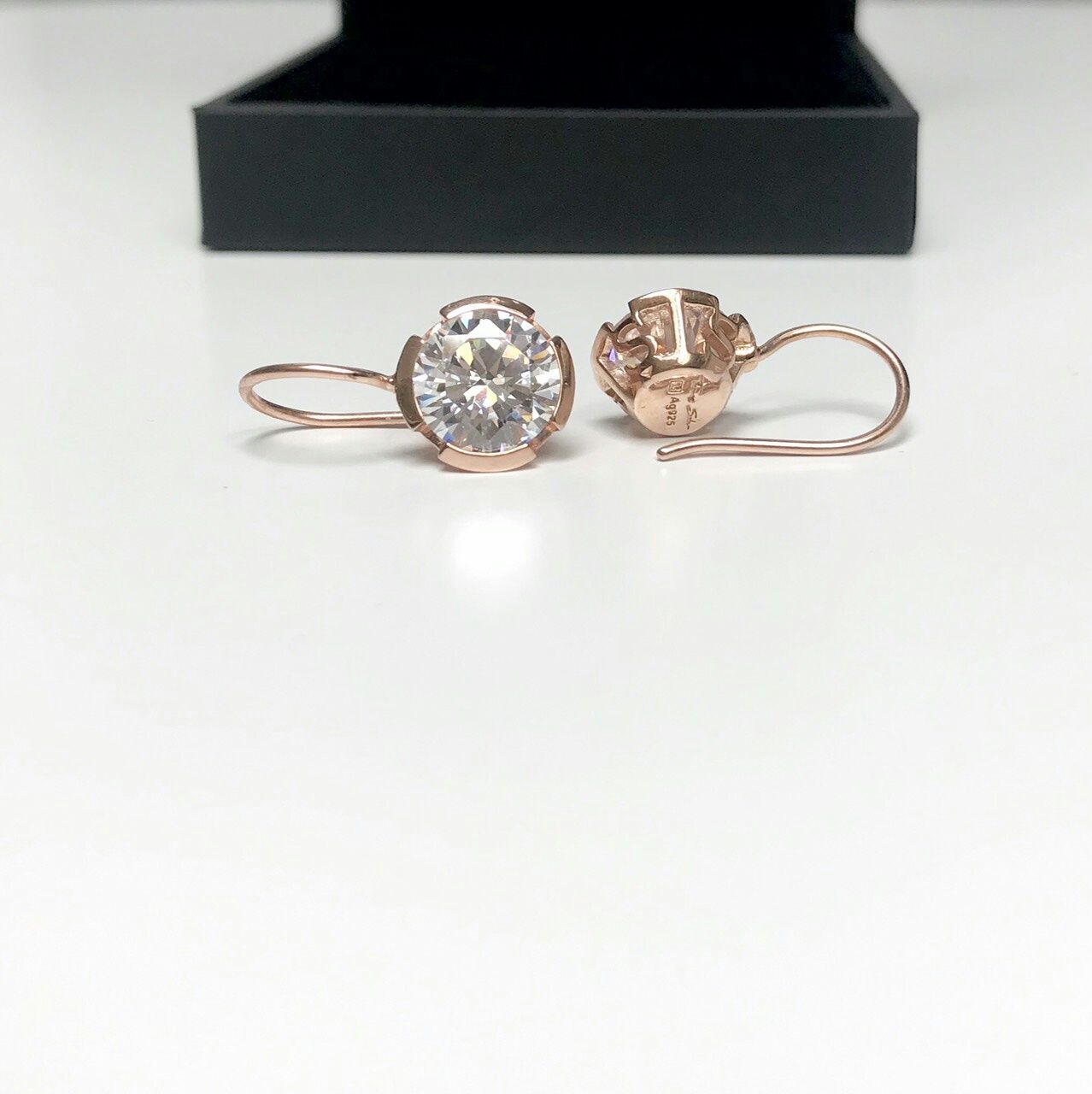 Сережки, кульчики, позолота-срібло, цирконій. Thomas Sabo, Sif Jakobs