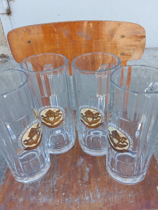 Бокалы пивные керамические и стеклянные