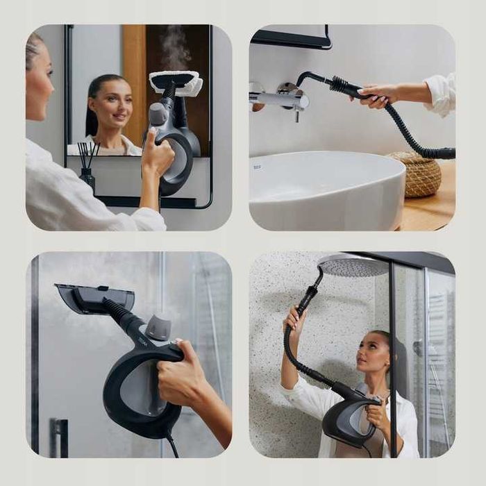 PAROWNICA na PLUSKWY Myjka Parowa Czyścik Ciśnieniowy 1000W 3Bar