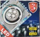 OPRAWA STROPOWA CANDELLUX Szklana kwadratowa LED 50W GU10 2szt