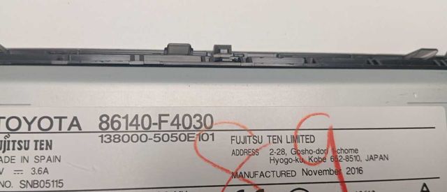 Radio nawigacja toyota C-HR 86140-F4030