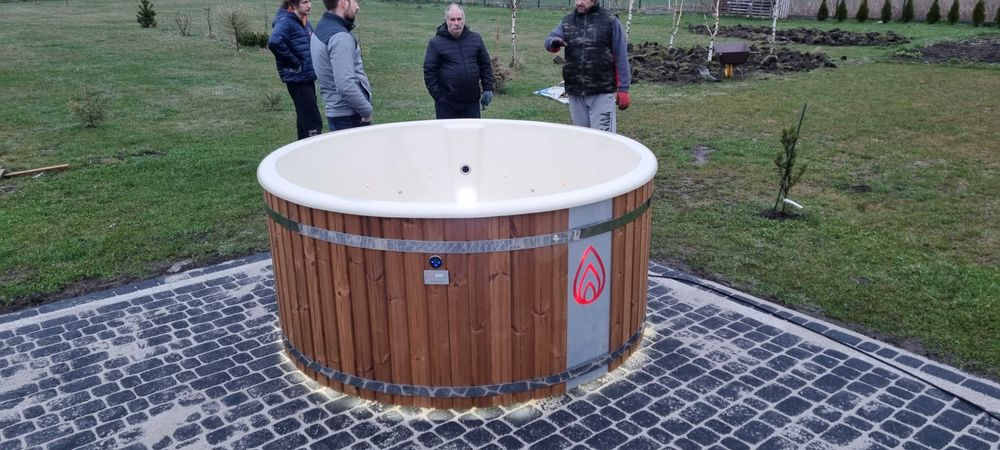 Balia ogrodowa okrągła piec wewnętrzny 200cm