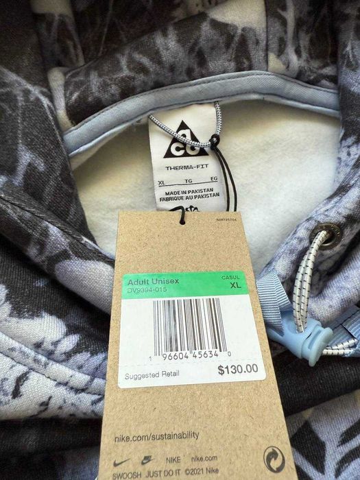 ОРИГІНАЛ! Худі Nike ACG Therma-Fit Floral Fleece XL XXL | DV9394-015