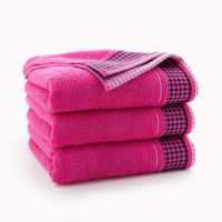 Ręczniki Koko - zestaw: 70x140 i 50x90, w kolorze fuksji
