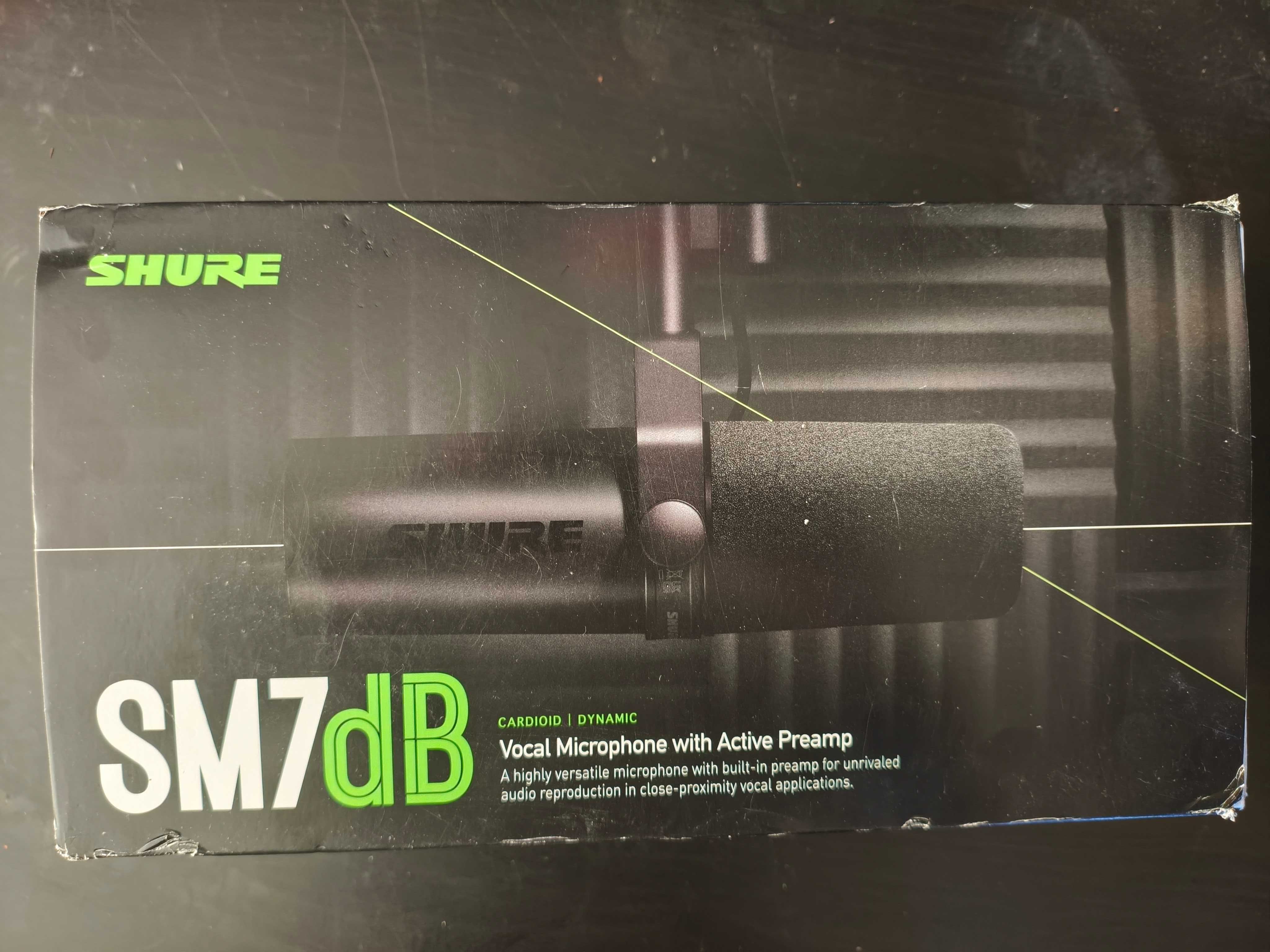 Mikrofon Shure sm7db dynamiczny wokalowy kardioidalny uszkodzony