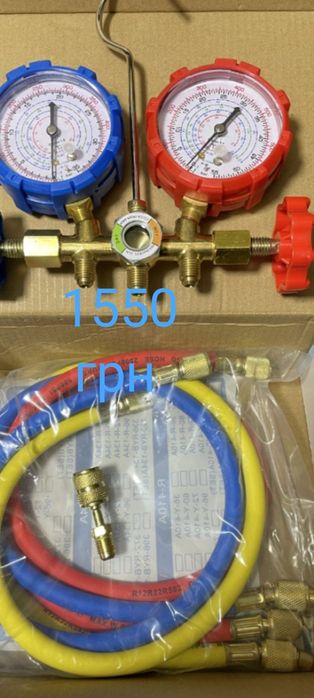 Коллектор с манометрами,вальцовка