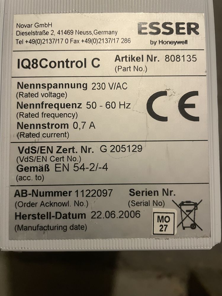 Esser IQ8 Control C