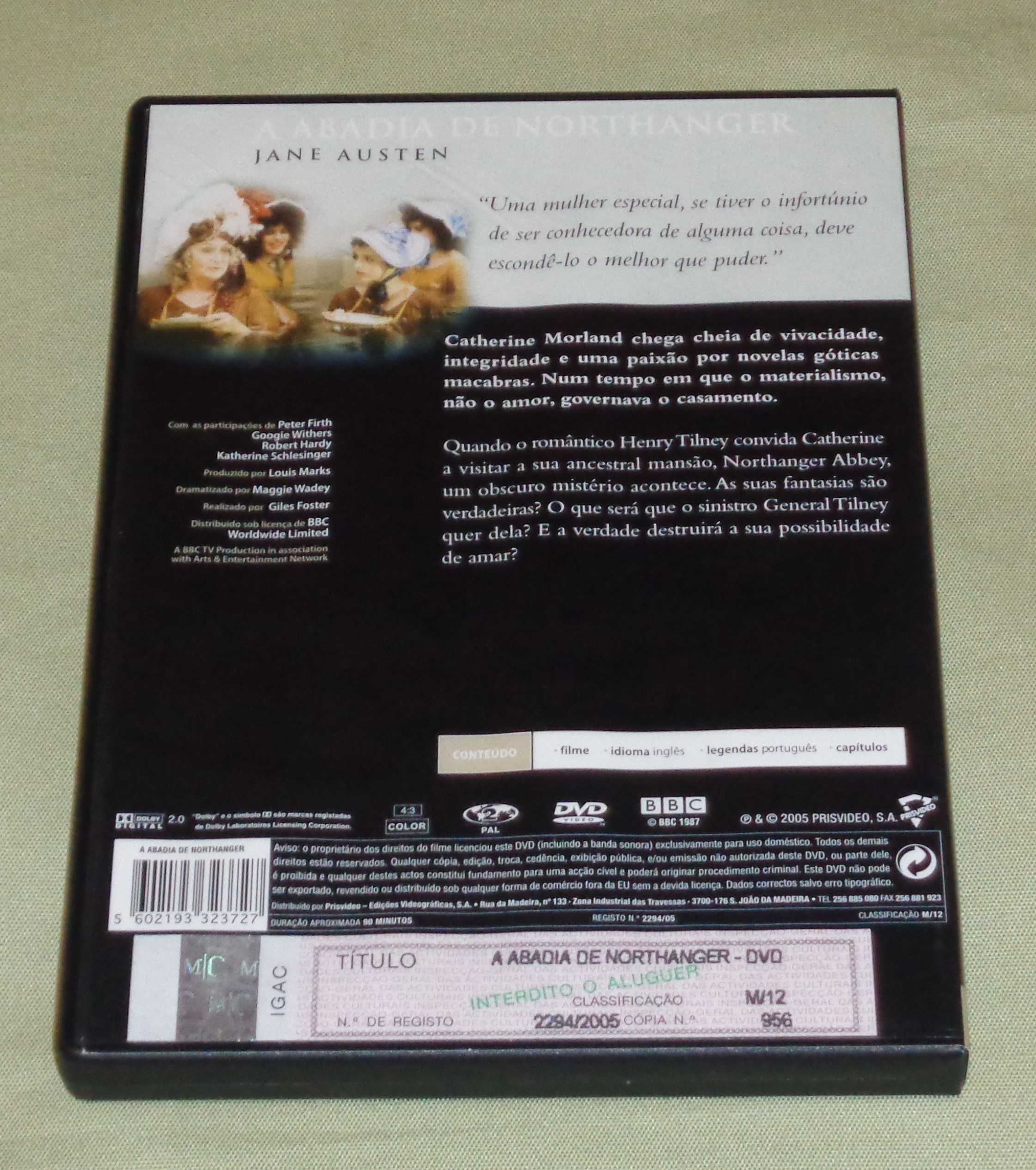 DVD A Abadia de Northanger (BBC)