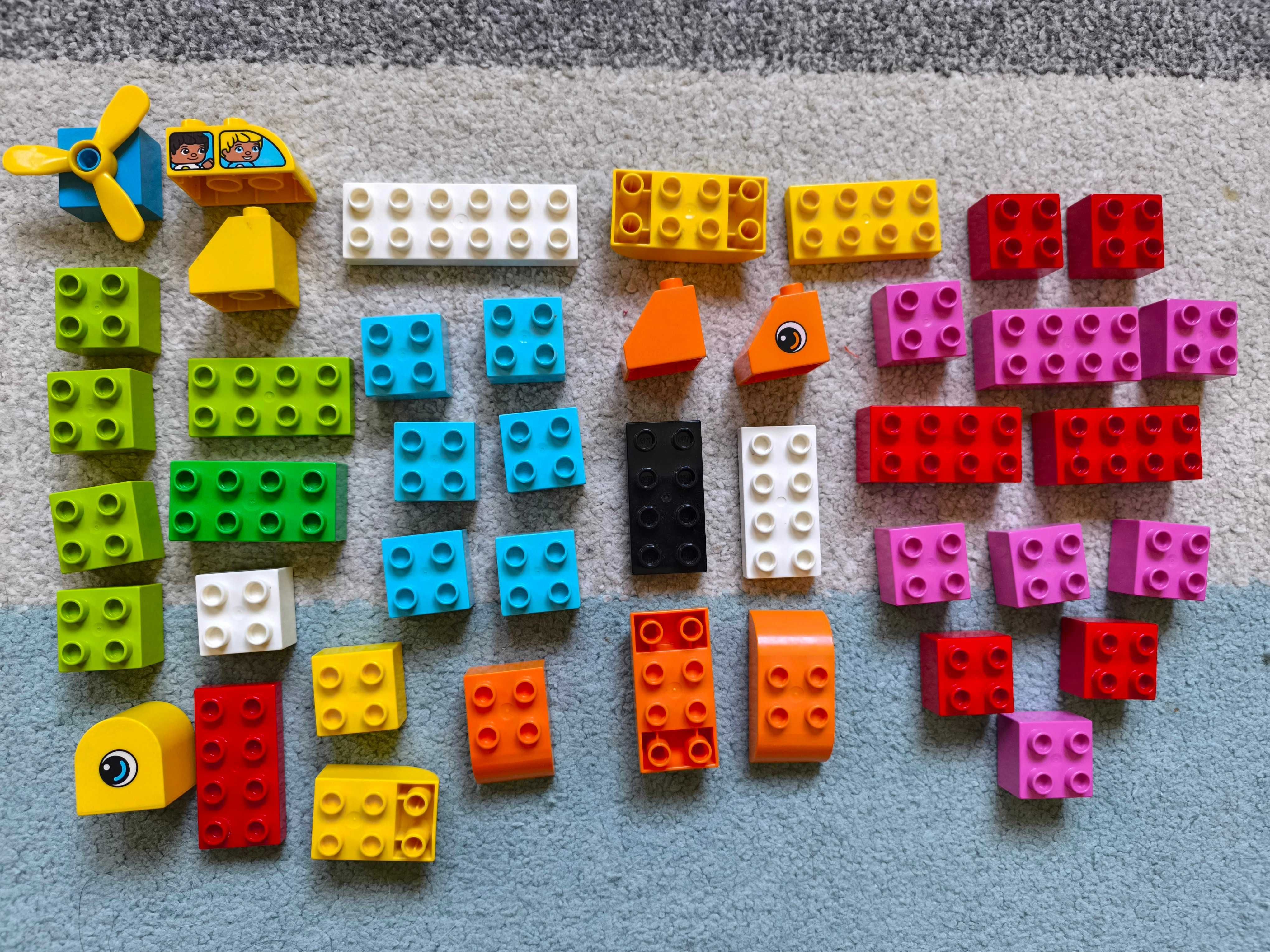 LEGO DUPLO Klocki 43 elementy - serce kaczka ryba kwiat helikopter mix