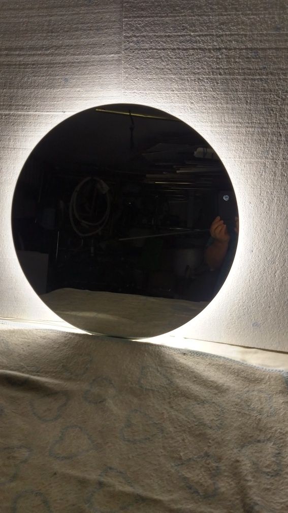 Lustro okrągłe podświetlane LED fi 50 super cena