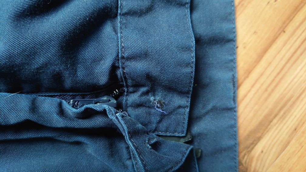 Oryginalne Dickies Spodnie Cargo Combat Z kieszeniami Granat 38S