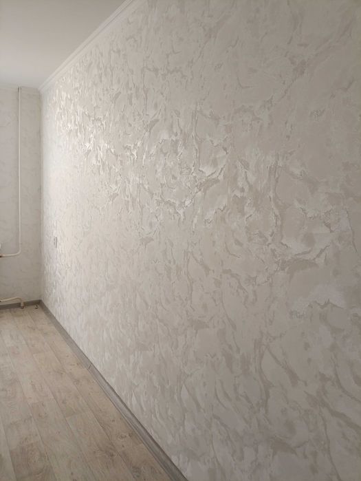 поклейка шпалер,фарбування стін, штукатурка стін, стяжка підлоги та ін