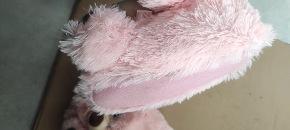 Pantofle kapcie damskie pieski misie różowe 40