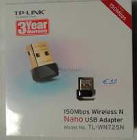 TP-Link TL-WN725N 150Mbps Wireless N Nano USB Adapter - Nova