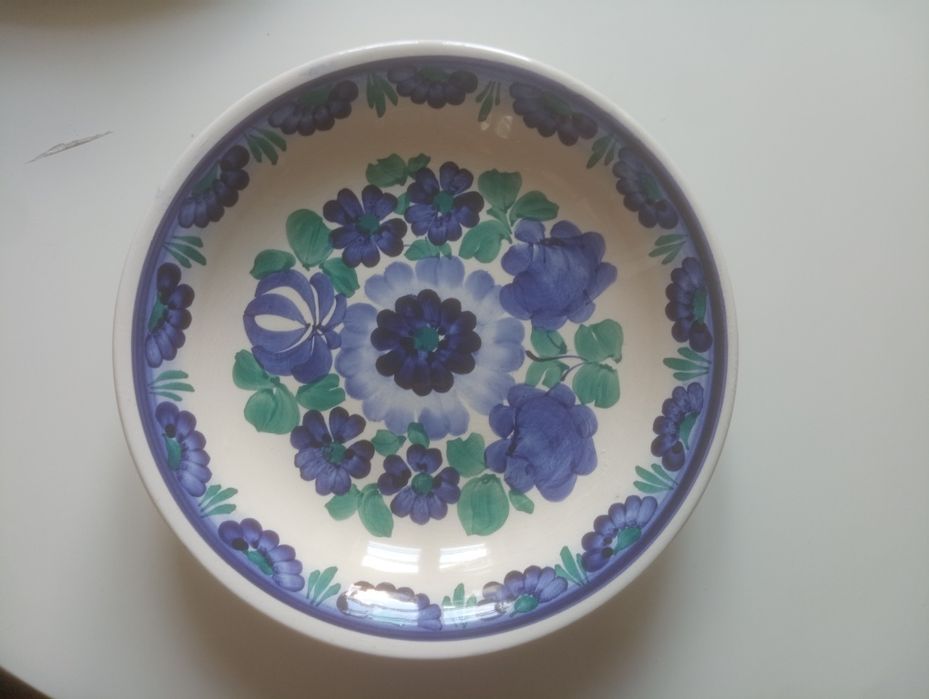 Talerz głęboki fajans Włoclawek 24 cm dekoracyjny