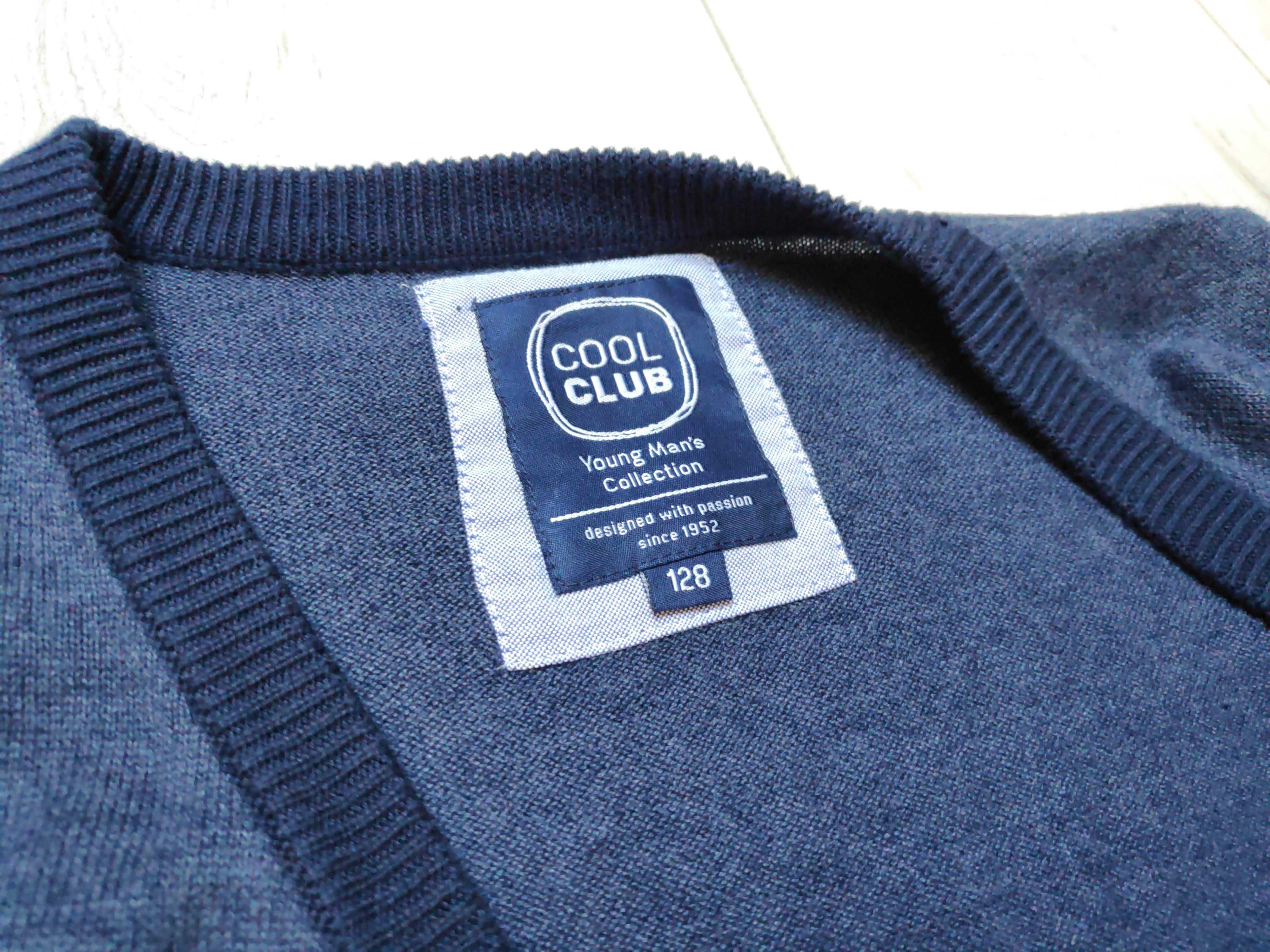 Granatowy sweter CoolClub, rozmiar 128