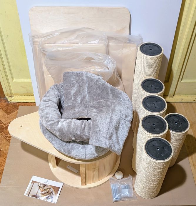 Natural Paradise Drapak Dla Kota Magnolia Xl Plus 105X90X175Cm Szary