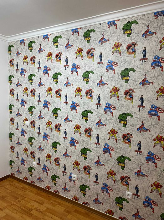 Colocação de papel de parede