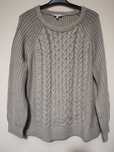 Sweter damski szary z grubym splotem na zimę jesień peacoks xl xxl 44