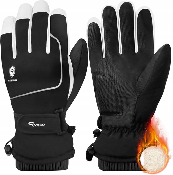 rękawice narciarskie ryaco r. m dł 26 cm ocieplana podszewka