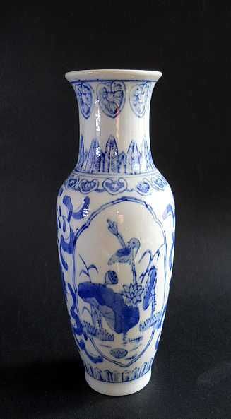 Китайская винтажная фарфоровая ваза для цветов