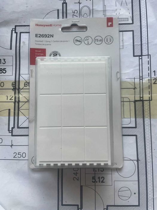 Gong mechaniczny Honeywell E2692N Home dwudźwiękowy 20x15x7cm