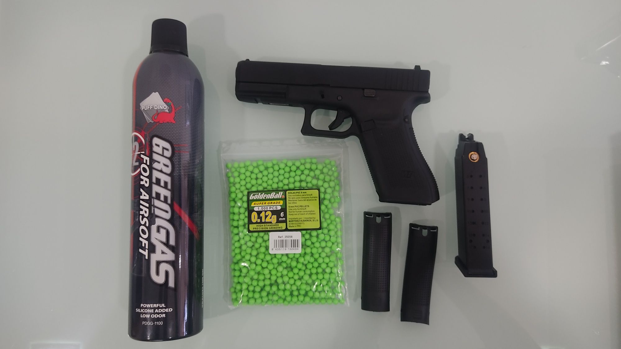Airsoft Glock 17 Full Metal Green Gas (NOVA)