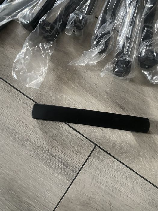 Gałki uchwyty do mebli czarne proste loftowe 9 sztuk