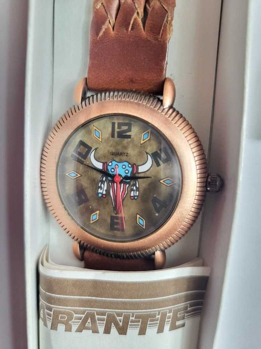 Zegarek okolicznościowy QUARTZ pasek ze skóry