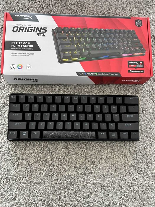 Teclado Mecânico HyperX Alloy Origins 60 RGB Gaming US Red Switches
