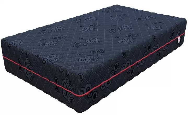 Materac kieszeniowy BLACK Resilience Black, visco, lateks 180x200
