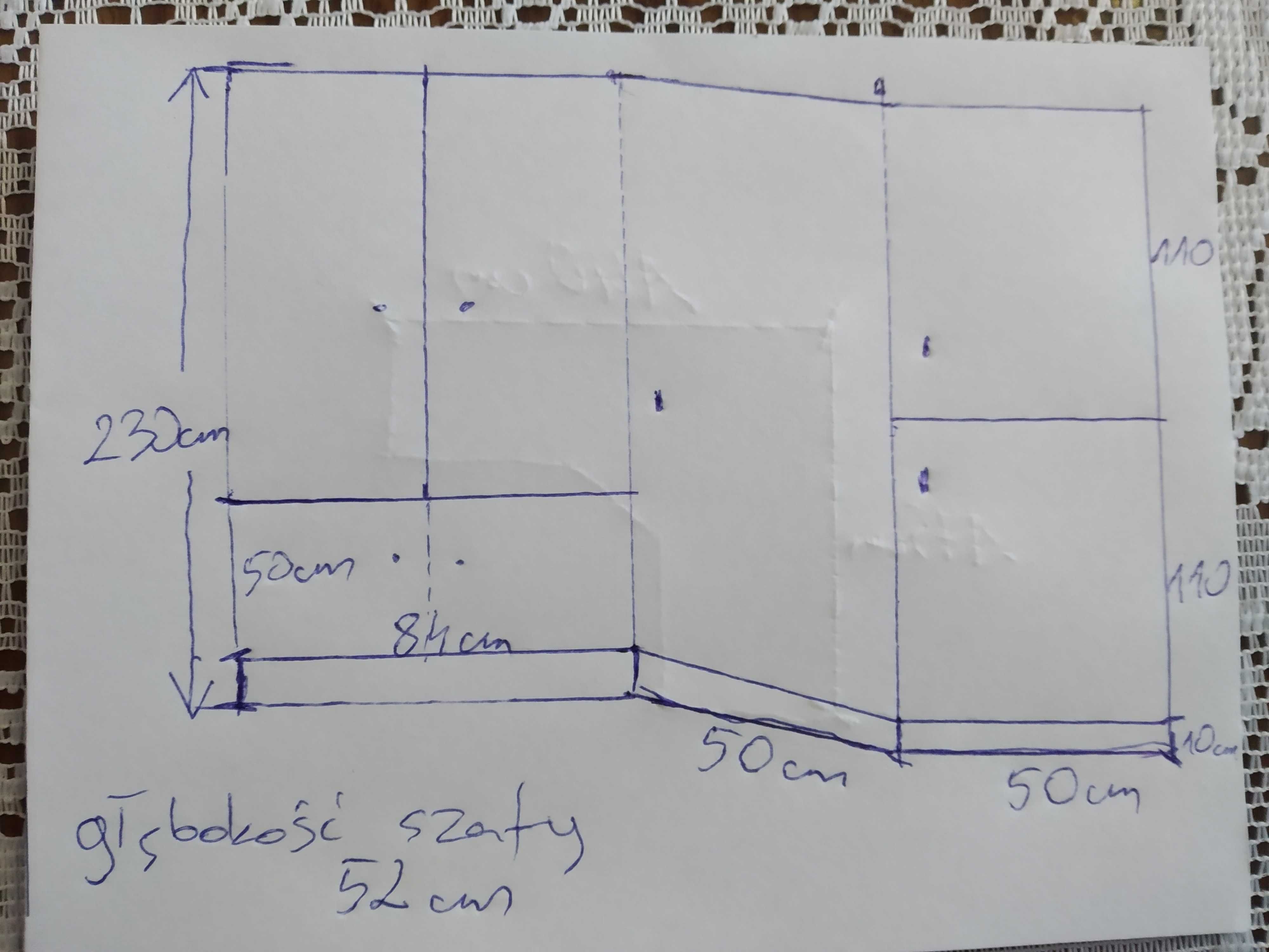 Szafa rogowa 175cmx140cm wys. 230cm