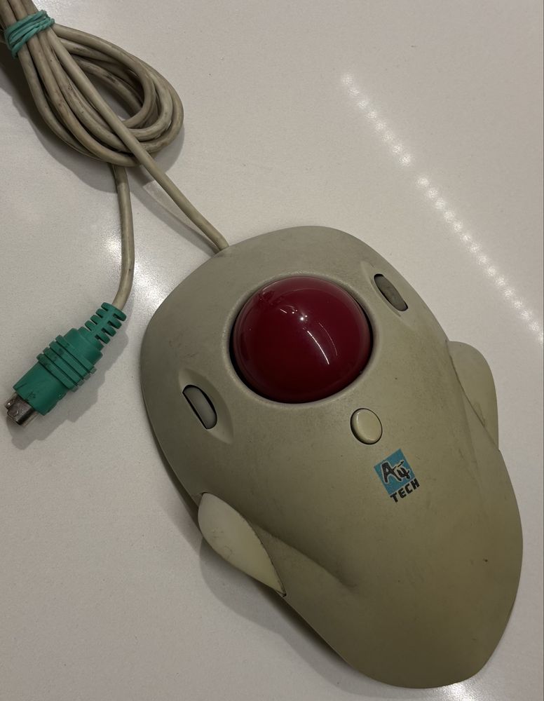 Myszka Vintage A4 Tech Model WWT-5 Scroll Track USB Trackball