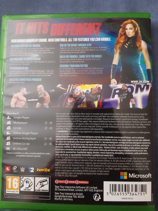 Wwe 2k22 Xbox One Series X