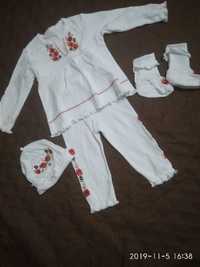 Вышиванка костюмчик для новорождённой девочки