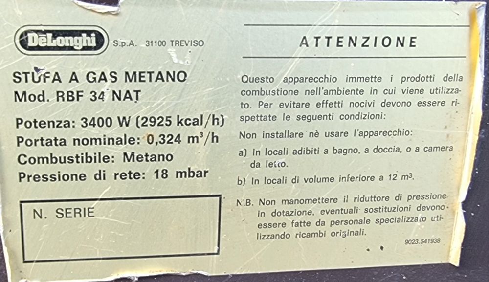 Обігрівач газовий  DeLonghi