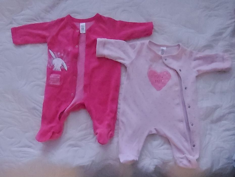 Śpioszki,  pajace rozmiar 62.