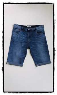Męskie/chłopięce spodenki - jasny jeans Rozm 30 ( 80cm pas )