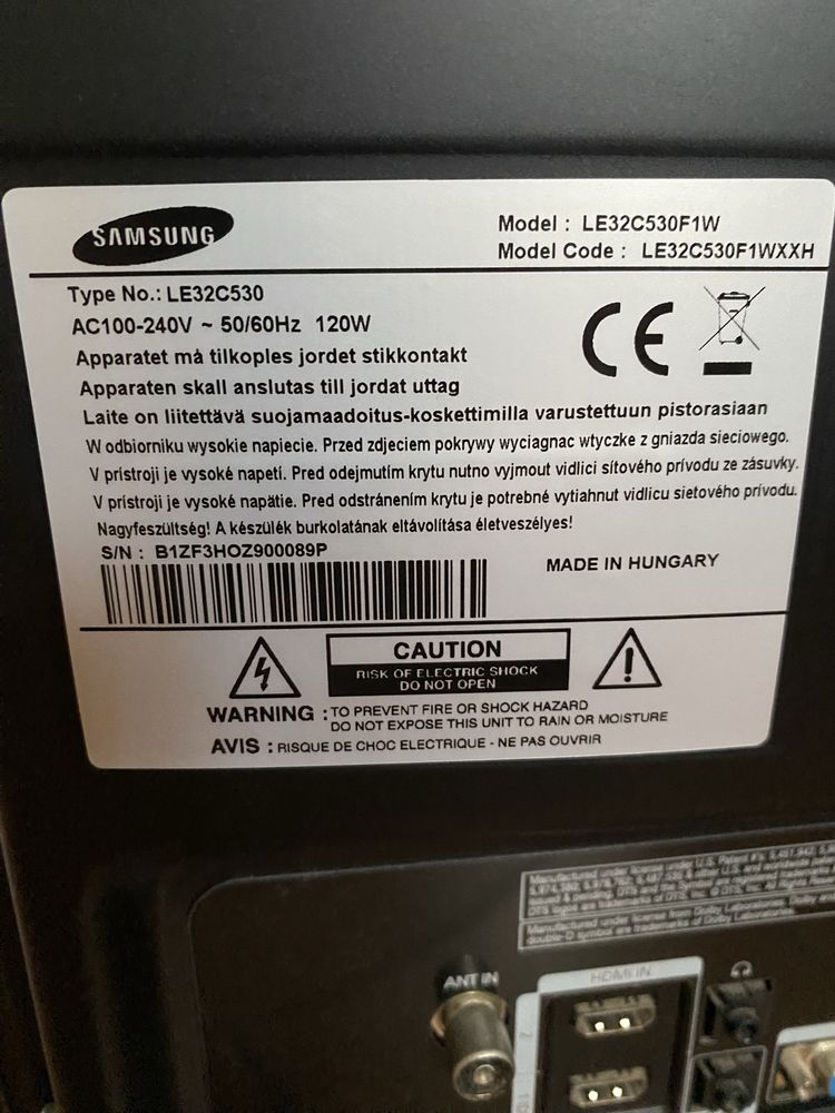 Samsung LE32C530 + Dekoder