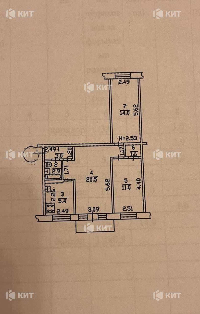 3-к. 58м2, Нові дома(Новые дома), Палац спорту (Дворец спорта). 122001