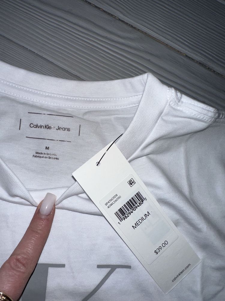 Оригінальна жіноча футболка Calvin Klein monogram logo