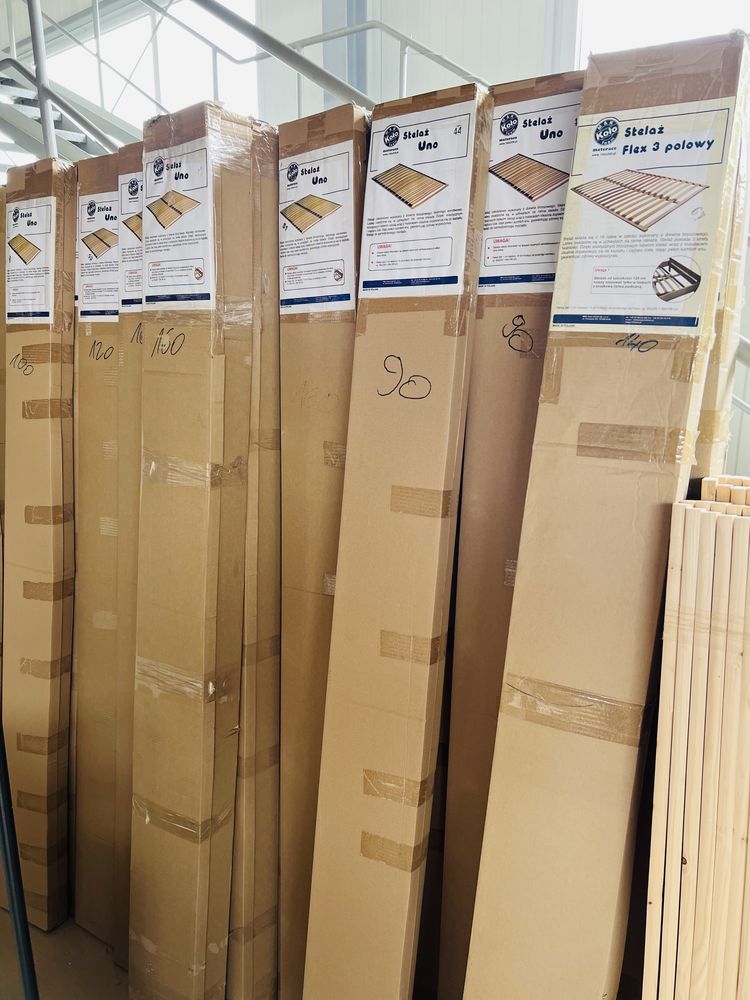 NOWE Stelaż do łóżek różne wymiary WYPRZEDAŻ Koło M&K Foam Drewmax