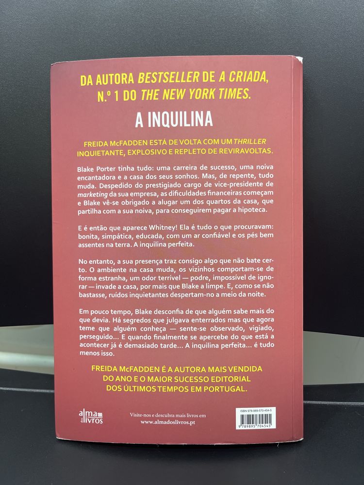 “A Inquilina” de Freida McFadden