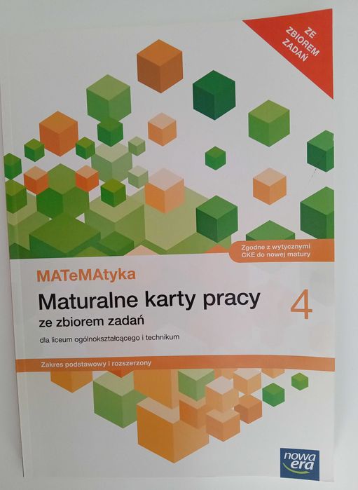 Matematyka 4, Maturalne karty pracy, Nowa Era, Poziom rozszerzony