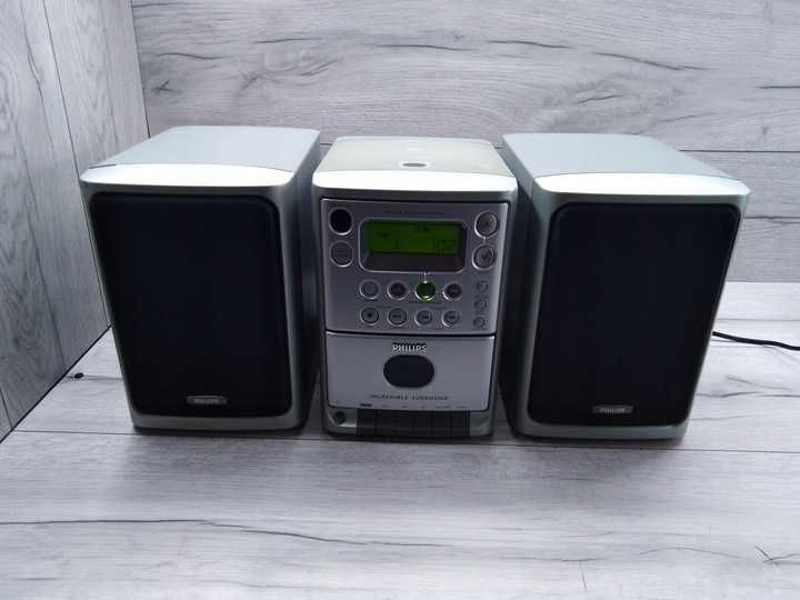 Mini Wieża PHILIPS Cd Audio Fm/Am Kaseta Aux