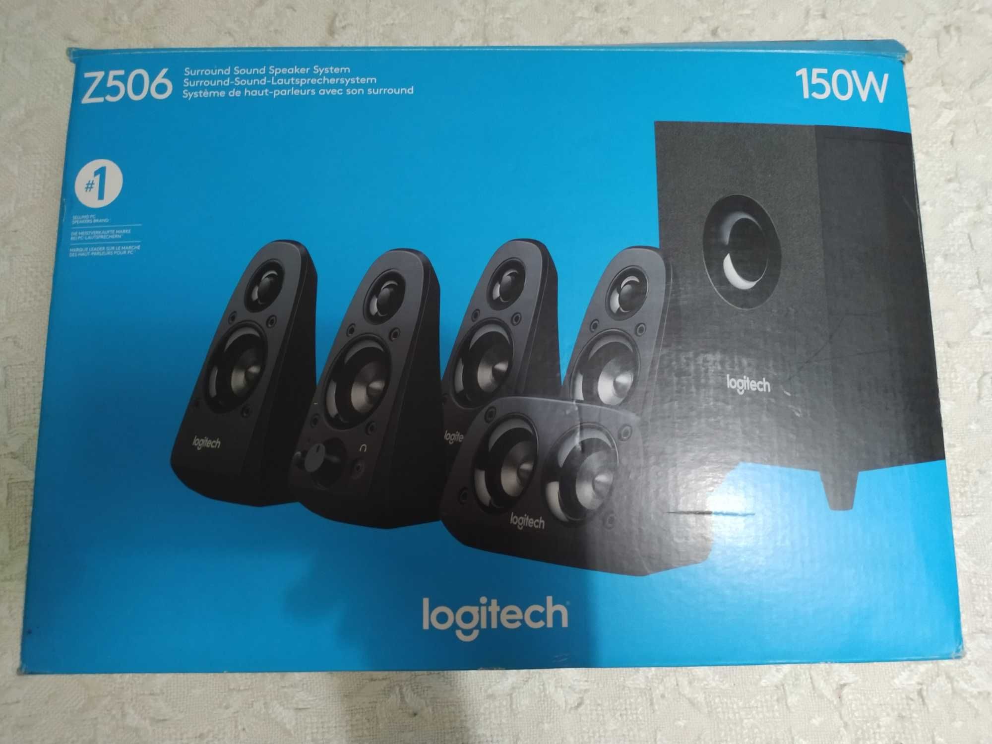 Colunas Logitech Z506 5.1 Surround + Caixa Original