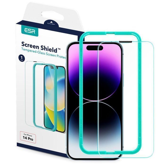 Szkło Hartowane ESR Screen Shield iPhone 14 Pro - Ochronna powłoka 9H