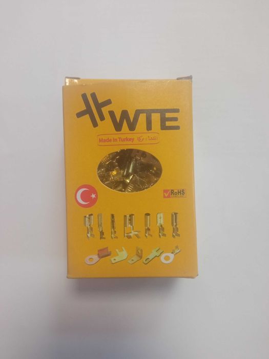 Наконечник плоский "мама" 6,3 мм латунь, під провід 2,5-4 мм, Турція