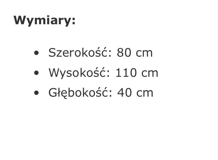 Meble w idealnym stanie